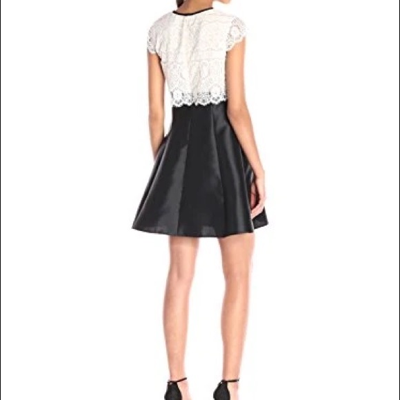 ABS by Allen Schwartz Lace Taffeta dress - Picture 2 of 10